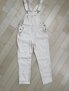 【即購入OK】【Lサイズ】レディースオーバーオール サロペット オフホワイト