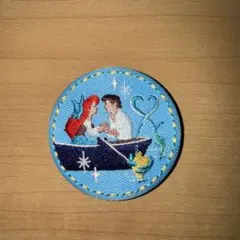 ディズニー刺繍缶バッジ　リトル・マーメイド