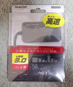 ELECOM USB3.0対応 メモリーカードリーダー MR3-A006BKのサムネイル