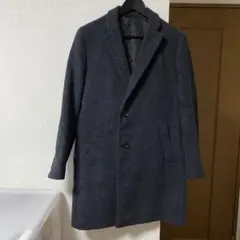 B:MING by BEAMS チェスターコート ダークグレー チェック柄のサムネイル