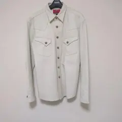 CREAM SDDA レザーシャツ L ホワイト - メルカリ