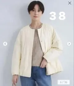 green label relaxing パフィーノーカラー ブルゾン ３８