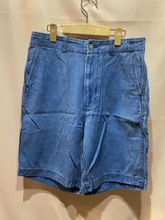 BLUE BLUE ハリラン　レーヨン　ショートパンツ　ショーツ　インディゴのサムネイル
