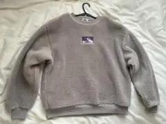 CAMP7 ボアトレーナー M グレー ボルダーコロラド ライトオン