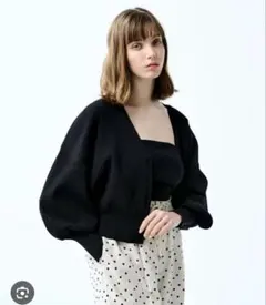 美品 uncrave アンクレイヴ ブラックカーディガン