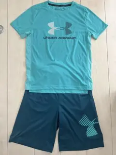 UNDER ARMOUR アクアブルー ウェアセット150−160cm