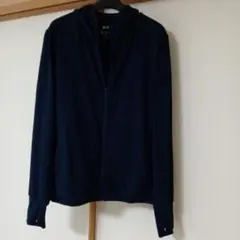 ユニクロ　エアリズムUVカット　フルジップパーカー　ネイビー　紺色　XＬ