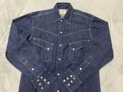 90年代　Levi’s LVC 旧日本製 ロングホーン デニム　ウエスタンシャツ