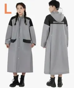 レインコート 自転車 透明レインバイザー付き メンズ レディース リュック対応