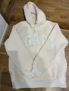 GAP ボア　パーカー　トレーナー　フーディ　白