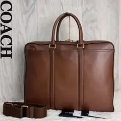 極美品 COACH コーチ メトロポリタン スリムブリーフ グリーン - メルカリ