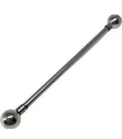 【フェイクピアス】シルバーインダストリアルピアス 32mm