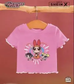 タグ付き　パワープフガールズ ピンク Tシャツ