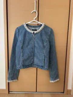 duras デュラス　パール　ノーカラー　デニムジャケットのサムネイル