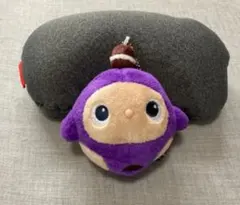 紫色のぬいぐるみキャラクター キーチェーン付き
