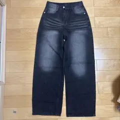 ダークグレー ストレートジーンズ フェード加工 Jaded London - メルカリ