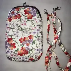 花柄 スマホショルダーバッグ