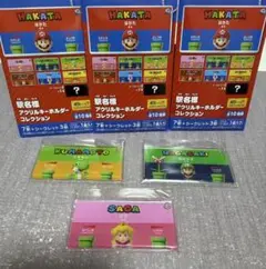 スーパーマリオ JR 駅名標アクリルキーホルダー ヨッシー ルイージ ピーチ