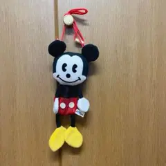 【希少】ディズニーランド　ミッキーマウス ぬいぐるみ ストラップ付き　ポシェット
