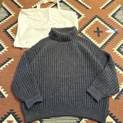 visvim AMPLUS TURTLENECK KNIT 2 CHARCOAL