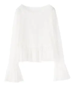 リリアンカラット　チュールペプラムシアートップス