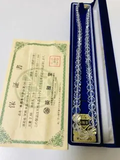天然水晶 ネックレス（ロック・クリスタル）保証書付き