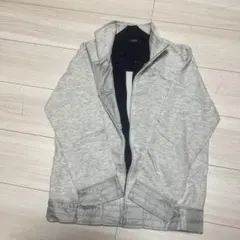 グレー ジップアップ ジャケット