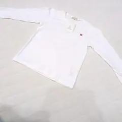 ブランシェス　ホワイト Tシャツ 120cm ハートプリント