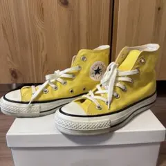日本製 CONVERSE ALL STAR イエローハイカットスニーカー