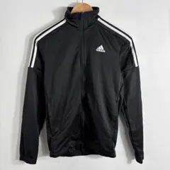 アディダス ジャージ トラックジャケット ブラック スポーツ ジャケット 黒 S