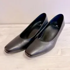 【美品】ワコール サクセスウォーク パンプス 22.5EE 5.0cmヒール本革