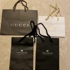 GUCCI・TROLLBEADS・ALEXANDRE ショッパー 4枚セット