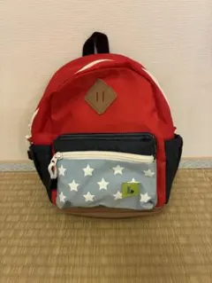 ブランシェス　キッズ リュック 星柄 レッド ネイビー　Sサイズ