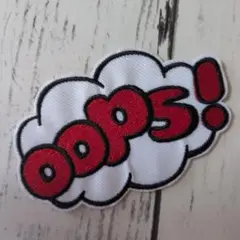 oopsアメコミ 吹き出し アイロンワッペン
