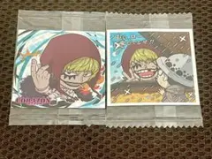 ワンピース大海賊シールウエハースLOG.５　ロー&コラソン　２枚セット　未開封