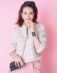 ツイード ブルゾン