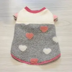 Sサイズ＊ハート柄フリースワンピース