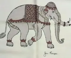 未使用品　JimThompson ミニスカーフ　シルク100%　　タイシルク