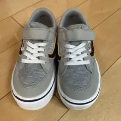 vans ヴァンズ キッズ ファルケン 軽量スニーカー グレー19センチ