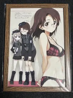 額装入りA4サイズポスター：安藤 ガールズ＆パンツァー イラスト