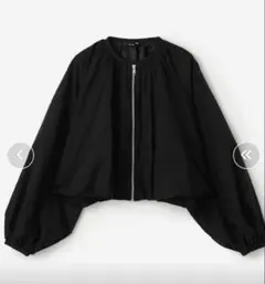 eunoia moss jacket ナイロンジップジャケット 黒