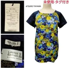 ATSURO TAYAMA　タヤマアツロウ　花柄　Tシャツ　ネイビーのサムネイル