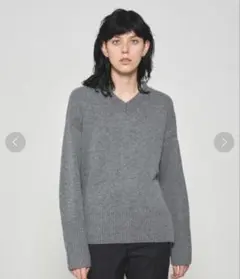 【Mサイズ】NORC ウールカシミアVネックセーター ニット 長袖