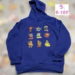 イタリアンブレインロット　キャラ勢揃い裏起毛パーカー9-10Y