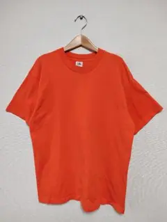 90s USA製 フルーツオブザルーム 無地 シングルステッチ Tシャツ