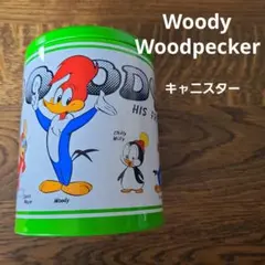 デッドストック 貯金箱 ウッドペッカー 缶 ビンテージ レトロ USJ