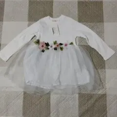 AiLeRabbit 刺繍付きドレス XL ホワイト