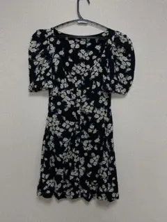 ZARA 花柄 半袖ミニワンピース
