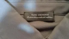 【NANO UNIVERSE】襟付き半袖シャツ size.L