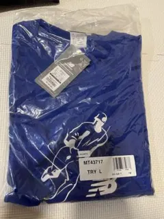 New Balance MT43717 ブルー Tシャツ L